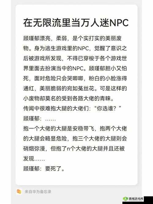 m 大无限流 NPC 训练营 CP 故事
